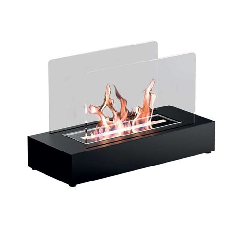 Cremona Bioethanol Eco Table Fireplace - Black